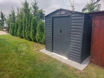 Aranżacja: Domek narzędziowy blaszak Dummer 213x131x213cm (2,4m2) – Antracyt