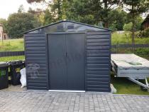 Aranżacja: Domek narzędziowy blaszak Dummer 277x195x221cm (4,8m2) – Antracyt