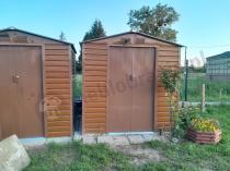 Aranżacja: Domek narzędziowy blaszany drewnopodobny wood Dummer 213x195x213cm (3,7m2)