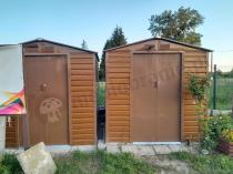 Aranżacja: Domek narzędziowy blaszany drewnopodobny wood Dummer 213x195x213cm (3,7m2)