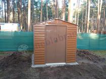 Aranżacja: Domek narzędziowy blaszany drewnopodobny wood Dummer 213x195x213cm (3,7m2)