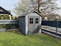 Aranżacja: Domek narzędziowy Keter Newton 759 z podłogą - grafitowy (6,5m2)