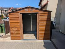 Aranżacja: Domek narzędziowy metalowy drewnopodobny Dummer 277x195x221cm (4,8m2) – Wood