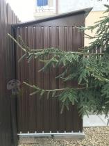 Aranżacja: Domek narzędziowy metalowy jednospadowy Linker 120x120cm (1,4m2) - Wood