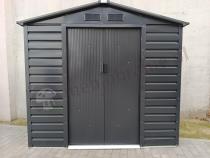 Aranżacja: Domek narzędziowy z blachy Agger 213x127cm (2,4m2) - Antracyt