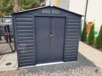 Aranżacja: Domek narzędziowy z blachy Agger 213x127cm (2,4m2) - Antracyt
