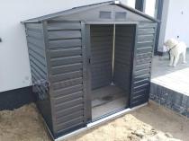 Aranżacja: Domek narzędziowy z blachy Agger 213x127cm (2,4m2) - Antracyt
