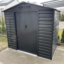 Aranżacja: Domek narzędziowy z blachy Agger 213x127cm (2,4m2) - Antracyt
