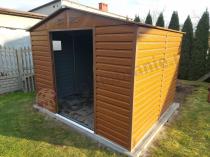 Aranżacja: Domek narzędziowy z blachy Dummer 277x259x221cm (6,5m2) – Wood