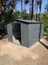Aranżacja: Domek narzędziowy z blachy Fulda 247x310cm (7,1m2) Antracyt