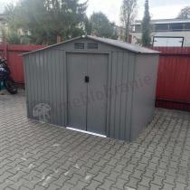 Aranżacja: Domek narzędziowy z drewutnią Wipper 278x191cm (3,7m2) szary