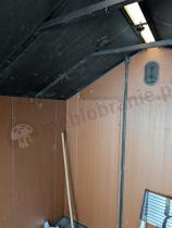 Aranżacja: Domek narzędziowy z podłogą Edenvel 240x246 cm brązowy (5,9m2)