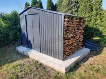 Aranżacja: Domek narzędziowy z wiatą Wipper 278x191cm (3,7m2) – Antracyt
