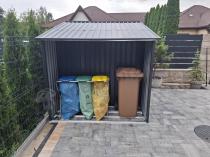 Aranżacja: Domek narzędziowy z wiatą Wipper 278x191cm (3,7m2) – Antracyt
