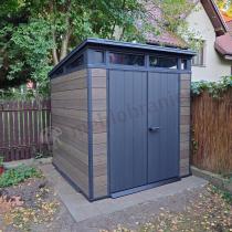 Aranżacja: Domek ogrodowy Keter Signature Pent 7x7 Walnut Brown (4,7 m2)