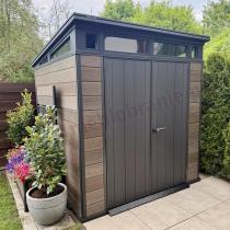 Aranżacja: Domek ogrodowy Keter Signature Pent 7x7 Walnut Brown (4,7 m2)