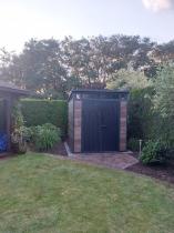 Aranżacja: Domek ogrodowy Keter Signature Pent 7x7 Walnut Brown (4,7 m2)
