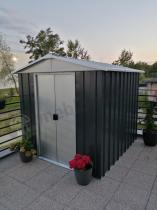 Aranżacja: Domek ogrodowy metalowy Yardmaster 67 ANZ 2x2 Anthracite (4,4m2)