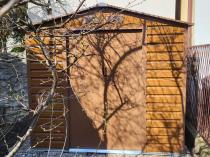 Aranżacja: Domek ogrodowy na rowery Agger 213x127cm (2,4m2) - Wood