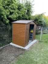 Aranżacja: Domek ogrodowy na rowery Agger 213x127cm (2,4m2) - Wood
