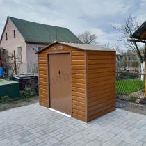 Aranżacja: Domek ogrodowy na rowery Agger 213x127cm (2,4m2) - Wood