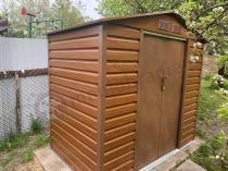 Aranżacja: Domek ogrodowy na rowery Agger 213x127cm (2,7m2) - Wood