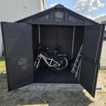 Aranżacja: Domek ogrodowy narzędziowy Keter Stronghold 8x6 Grey (4,4m2)