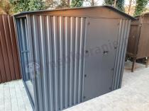 Aranżacja: Domek ogrodowy z drewutnią z drzwiami na zawiasach Wartt Plus 240x180x200cm - Antracite A16