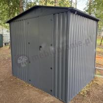 Aranżacja: Domek ogrodowy z drewutnią z drzwiami na zawiasach Wartt Plus 240x180x200cm - Antracite A16