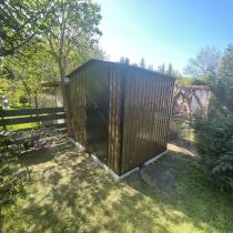 Aranżacja: Domek ogrodowy z drewutnią z drzwiami na zawiasach Wartt Plus 240x180x200cm - Wooden