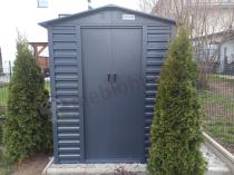 Aranżacja: Domek ogrodowy z grubszej blachy Dettel 180x120x210cm - Antracite A16