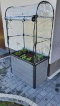 Aranżacja: Donica ze szklarnią grafitowa Maple Keter