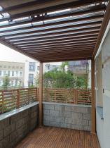Aranżacja: Drewniana pergola ogrodowa metalowa 2x4 wolnostojąca Nefir 2.0 2x4 - Woodlook