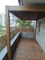 Aranżacja: Drewniana pergola ogrodowa metalowa 2x4 wolnostojąca Nefir 2.0 2x4 - Woodlook