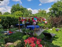 Aranżacja: Drewnopodobna pergola ogrodowa 3x4 Niro - Cream Wood