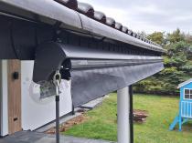 Aranżacja: Duża markiza na taras z półkasetą 495x300 Lea - Grafit