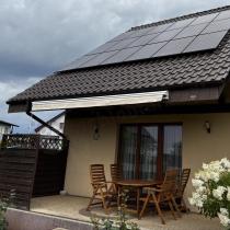 Aranżacja: Duża markiza tarasowa 450x300 Lea - Kremowy
