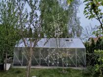 Aranżacja: Duża przydomowa szklarnia 490x250cm z poliwęglanu