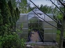 Aranżacja: Duża przydomowa szklarnia 490x250cm z poliwęglanu