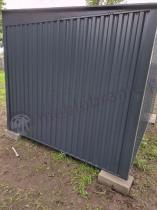 Aranżacja: Duża szopa narzędziowa Nittel Plus z podwójnymi drzwiami 360x240 cm - Antracite A16