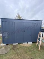 Aranżacja: Duża szopa narzędziowa Nittel Plus z podwójnymi drzwiami 360x240 cm - Antracite A16
