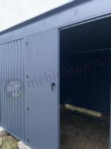 Aranżacja: Duża szopa narzędziowa Nittel Plus z podwójnymi drzwiami 360x240 cm - Antracite A16