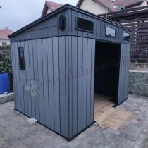 Aranżacja: Duża szopa ogrodowa Miravel 305 x 210 cm grafit (6,4m2)