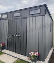 Aranżacja: Duża szopa ogrodowa Miravel 305 x 210 cm grafit (6,4m2)