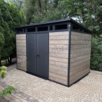 Aranżacja: Duży domek narzędziowy Keter Signature Pent 11x7 Ashwood (7,5m2)