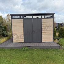 Aranżacja: Duży domek narzędziowy Keter Signature Pent 11x7 Ashwood (7,5m2)