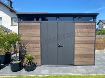 Aranżacja: Duży domek narzędziowy Keter Signature Pent 11x7 Walnut Brown (7,5m2)