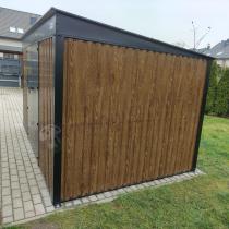 Aranżacja: Duży domek narzędziowy z drzwiami na zawiasach Nittel Plus 360x240 cm - drewniany