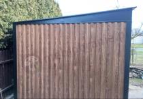 Aranżacja: Duży domek narzędziowy z drzwiami na zawiasach Nittel Plus 360x240 cm - drewniany