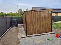 Aranżacja: Duży domek narzędziowy z drzwiami na zawiasach Nittel Plus 360x240 cm - drewniany